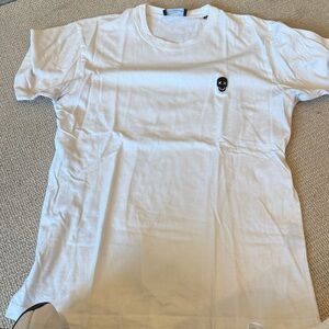 The Kooples White Tee with Smiley Patch